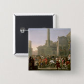 Carnival in Rome, c.1650-51 Vierkante Button 5,1 Cm (Voorkant /achterkant)