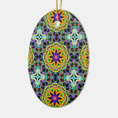 Carnival Kaleidoscope Keramisch Ornament (Links)