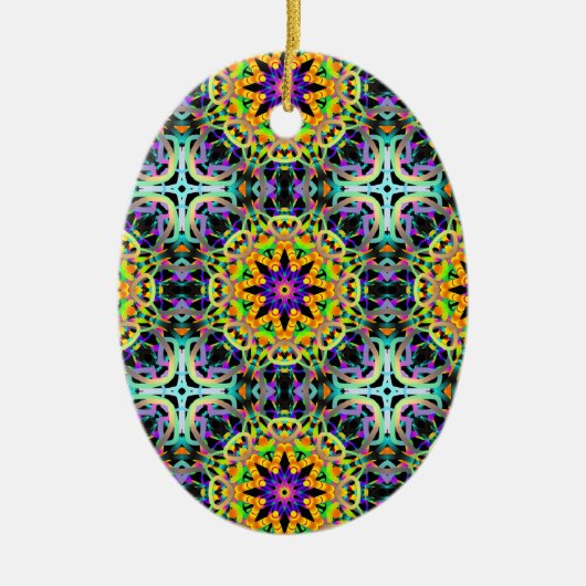 Carnival Kaleidoscope Keramisch Ornament (Voorkant)