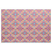 Carnival-kleuren | Chevron Boho Pattern Stof (Fat Quarter)