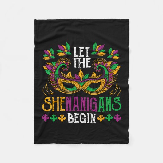 Carnival Lover Gift Idea Celebration Mardi Gras Fleece Deken (Voorkant)