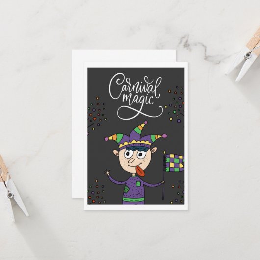 Carnival Magische Kaart (Voorkant / Achterkant in situ)