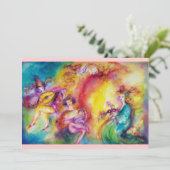 CARNIVAL, Mardi Gras Masquerade Ball Invite Kaart (Staand voorkant)