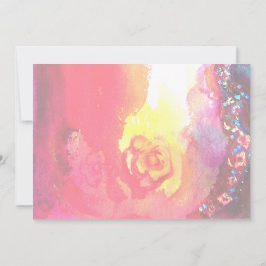 CARNIVAL, Mardi Gras Masquerade Ball Invite Kaart (Achterkant)