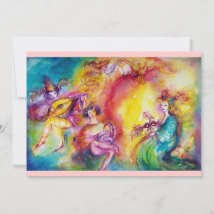 CARNIVAL, Mardi Gras Masquerade Ball Invite Kaart