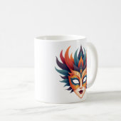 Carnival Mask Artistic Coffee Mug Koffiemok (Voorkant rechts)