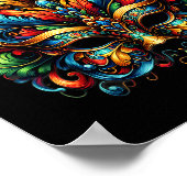 Carnival Mask Brazil Rio  Poster (Hoek)