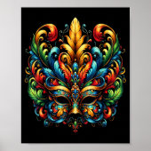 Carnival Mask Brazil Rio  Poster (Voorkant)