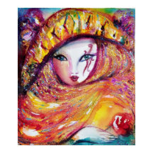 CARNIVAL MASK IN GEEL MET RODE ROSE ROSE