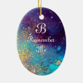 CARNIVAL MASK IN GOLD YELLOW MET RODE ROSE KERAMISCH ORNAMENT (Achterkant)