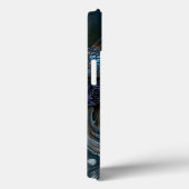 Carnival Masker - Blue Damask iPad Case (Achterkant / Rechts)