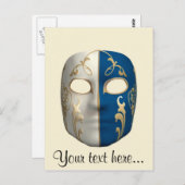 Carnival Masker Briefkaart (Voorkant / Achterkant)