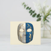 Carnival Masker Briefkaart (Staand voorkant)