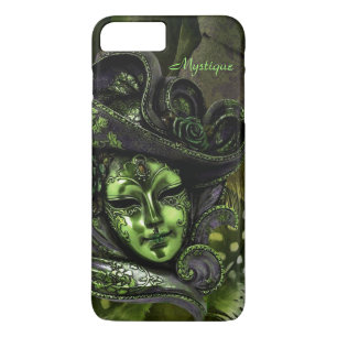 Carnival Masker - Peridot Damask iPhone 7 plus Hoe iPhone 8/7 Plus Hoesje