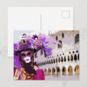 Carnival Masker van Venetië Briefkaart (Voorkant / Achterkant)