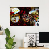 Carnival Maskergroep Poster (Thuiskantoor)