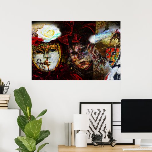 Carnival Maskergroep Poster (Thuiskantoor)