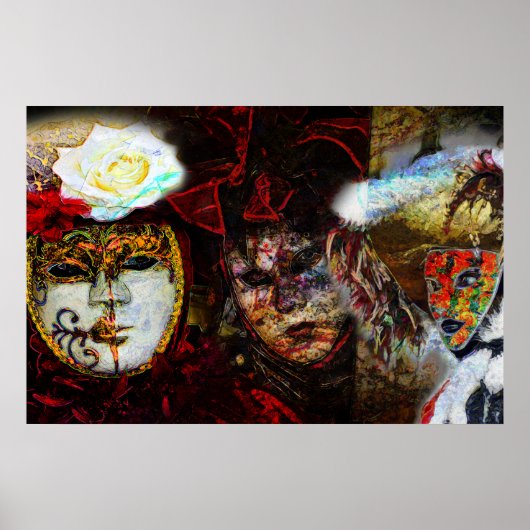 Carnival Maskergroep Poster (Voorkant)