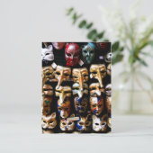 Carnival-maskers Briefkaart (Staand voorkant)