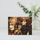 Carnival-maskers Briefkaart (Staand voorkant)