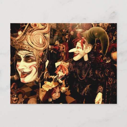 Carnival-maskers Briefkaart (Voorkant)