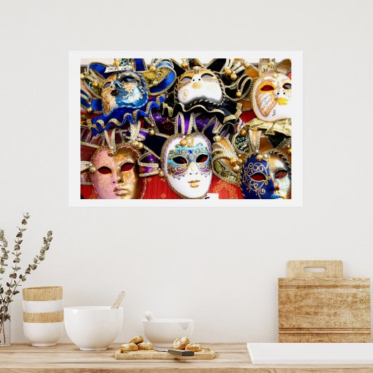Carnival-maskers Poster (Keuken)
