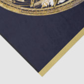 Carnival Masquerade Mask Gold Moon 14 ontkoppeling Tissuepapier (Detail)