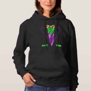Carnival Masquerade Tuxedo Mannen Parade Mardi Gra Hoodie