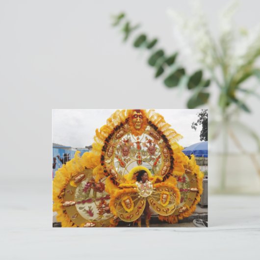 Carnival Masquerader, Trinidad en Tobago Briefkaart (Staand voorkant)