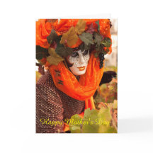 Carnival Moederdag Gevouwen Wenskaart