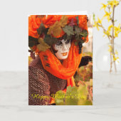 Carnival Moederdag Gevouwen Wenskaart Kaart (Gele Bloem)