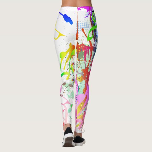 Carnival Mud Madness & Musical Notes Leggings (Achterkant)