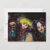 CARNIVAL NACHT IN VENICE Venetian Masquerade maske Aankondiging (Voorkant)