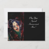 CARNIVAL NACHT IN VENICE Venetian Masquerade maske Aankondiging (Achterkant)