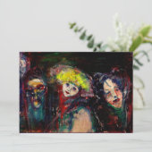 CARNIVAL NACHT IN VENICE Venetian Masquerade maske Aankondiging (Staand voorkant)