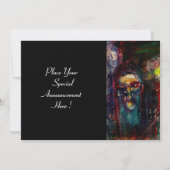 CARNIVAL NACHT IN VENICE Venetian Masquerade maske Aankondiging (Achterkant)