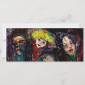 CARNIVAL NACHT IN VENICE Venetian Masquerade maske Aankondiging (Voorkant)