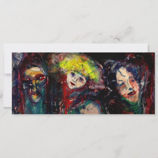 CARNIVAL NACHT IN VENICE Venetian Masquerade maske Aankondiging (Voorkant)