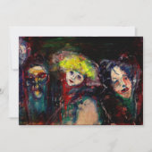 CARNIVAL NACHT IN VENICE Venetian Masquerade maske Aankondiging (Voorkant)