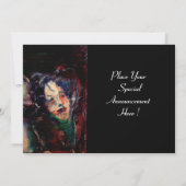 CARNIVAL NACHT IN VENICE Venetian Masquerade maske Aankondiging (Achterkant)