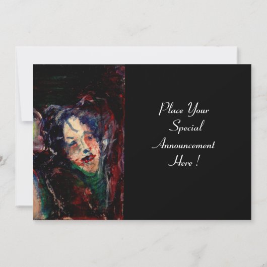 CARNIVAL NACHT IN VENICE Venetian Masquerade maske Aankondiging (Achterkant)