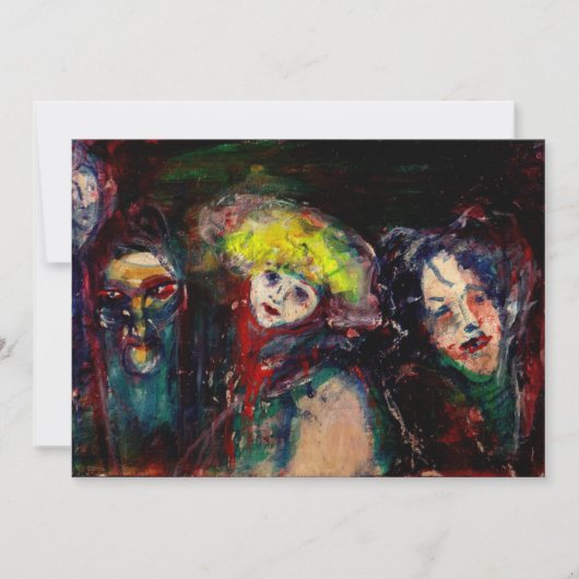 CARNIVAL NACHT IN VENICE Venetian Masquerade maske Aankondiging (Voorkant)