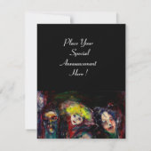 CARNIVAL NACHT IN VENICE Venetian Masquerade maske Aankondiging (Achterkant)