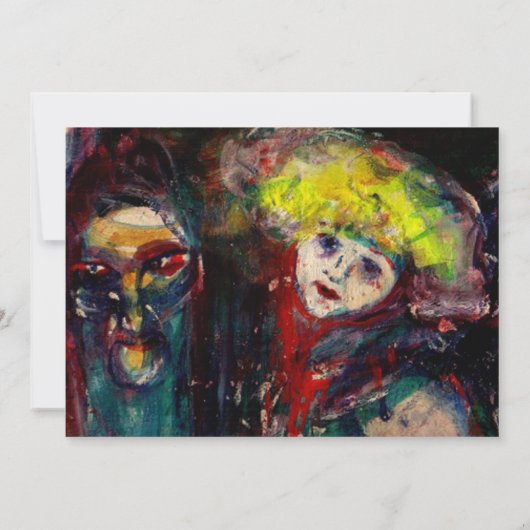 CARNIVAL NACHT IN VENICE Venetian Masquerade maske Aankondiging (Achterkant)