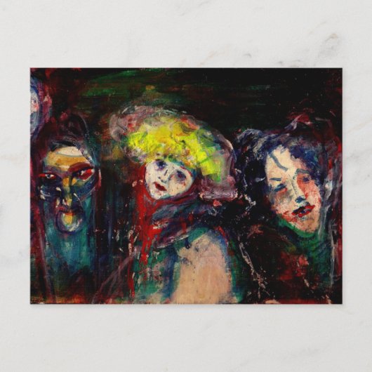 CARNIVAL NACHT IN VENICE Venetian Masquerade maske Briefkaart (Voorkant)