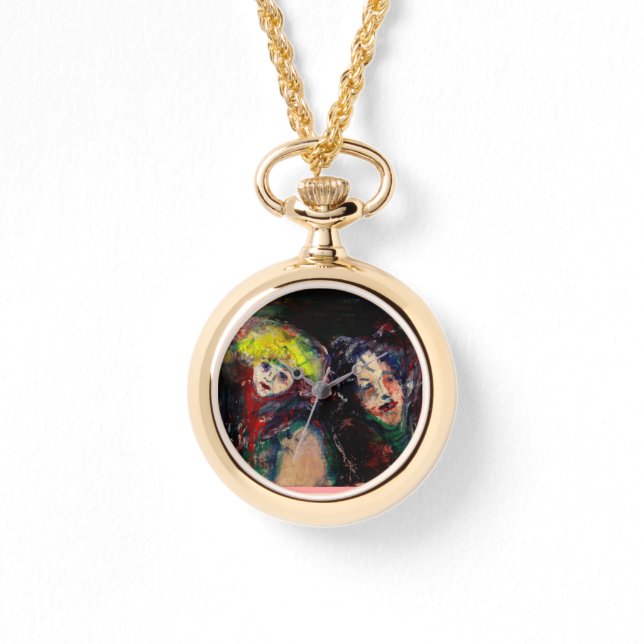 CARNIVAL NACHT IN VENICE Venetian Masquerade maske Horloge (Voorkant)