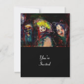 CARNIVAL NACHT IN VENICE Venetian Masquerade maske Kaart (Voorkant)