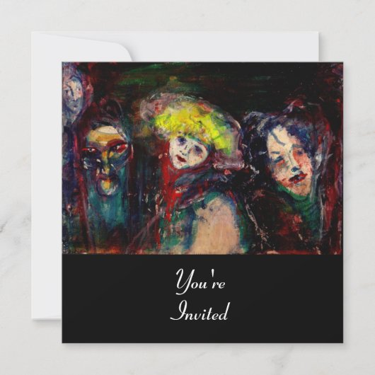 CARNIVAL NACHT IN VENICE Venetian Masquerade maske Kaart (Voorkant)