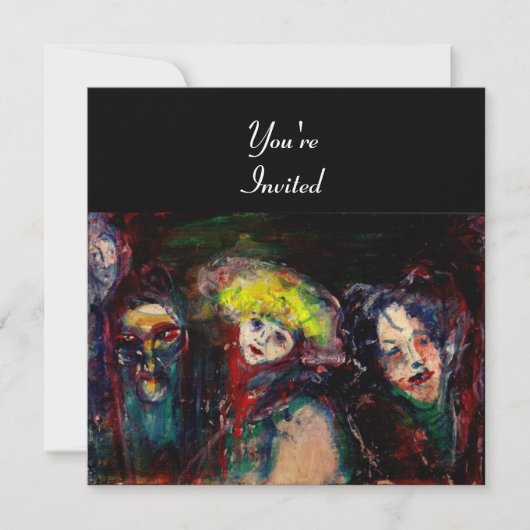 CARNIVAL NACHT IN VENICE Venetian Masquerade maske Kaart (Voorkant)