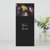 CARNIVAL NACHT IN VENICE Venetian Masquerade maske Kaart (Staand voorkant)